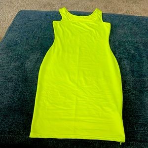 Neon green/yellow Tank Dress